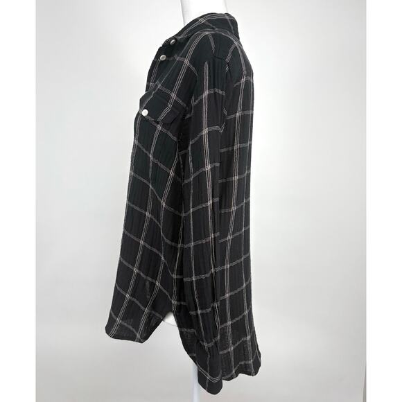 Madewell Oversized Ex Boyfriend Button Down Shirt Size XS Windowpane Classic - Picture 3 of 12